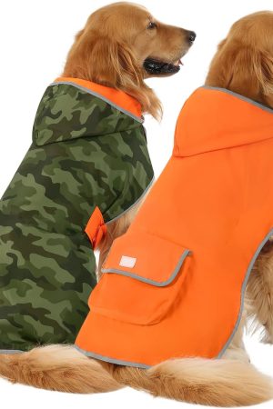 Reversible Camo Hooded Slicker Poncho