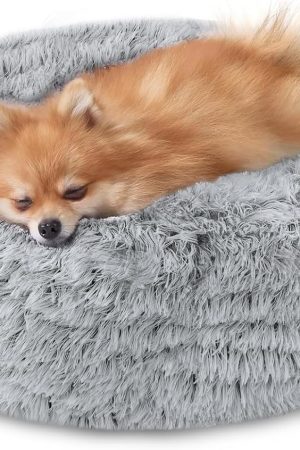 Smoke-gray donut-style bed