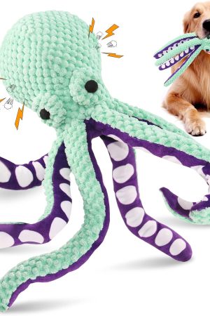 Large Soft Fabric Plush Squeaky Dog Toy for Daily Play & Training Rewards, Suitable for All Sizes