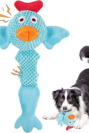 Interactive Plush Tug of War Squeaky Toy for Small & Medium Dogs, Ideal for Teething Puppies