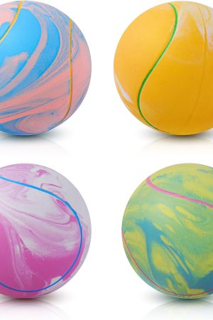 Latex Rubber Squeaky Tennis-Style Ball for Puppies and Small to Medium Dogs, Fetch Toy